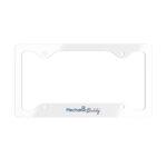 Mechanic Buddy License Plate Frame silver