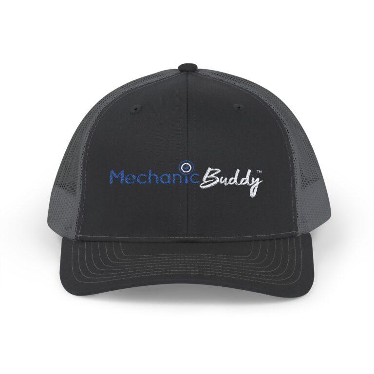 Mechanic Buddy Snapback Trucker Cap black front