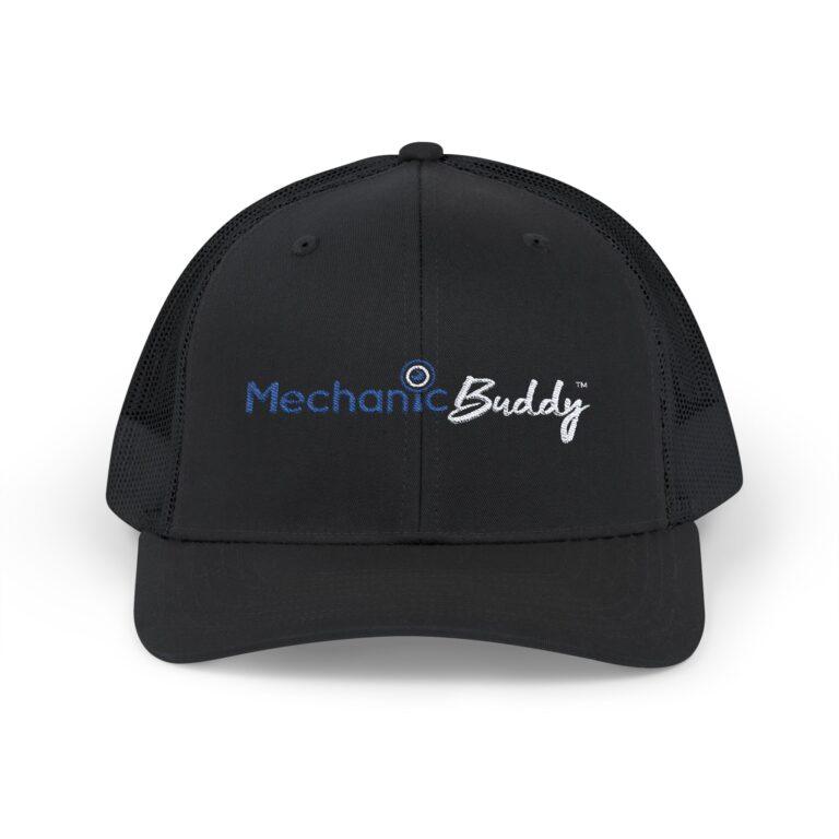 Mechanic Buddy Snapback Trucker Cap pure black