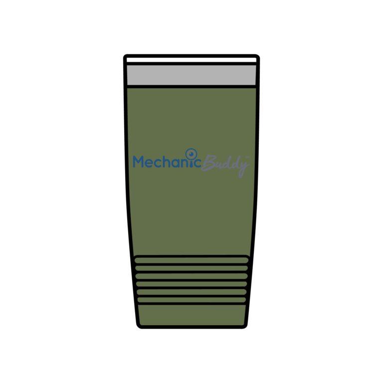 Mechanic Buddy Insulated 20oz Travel Mug green with logo