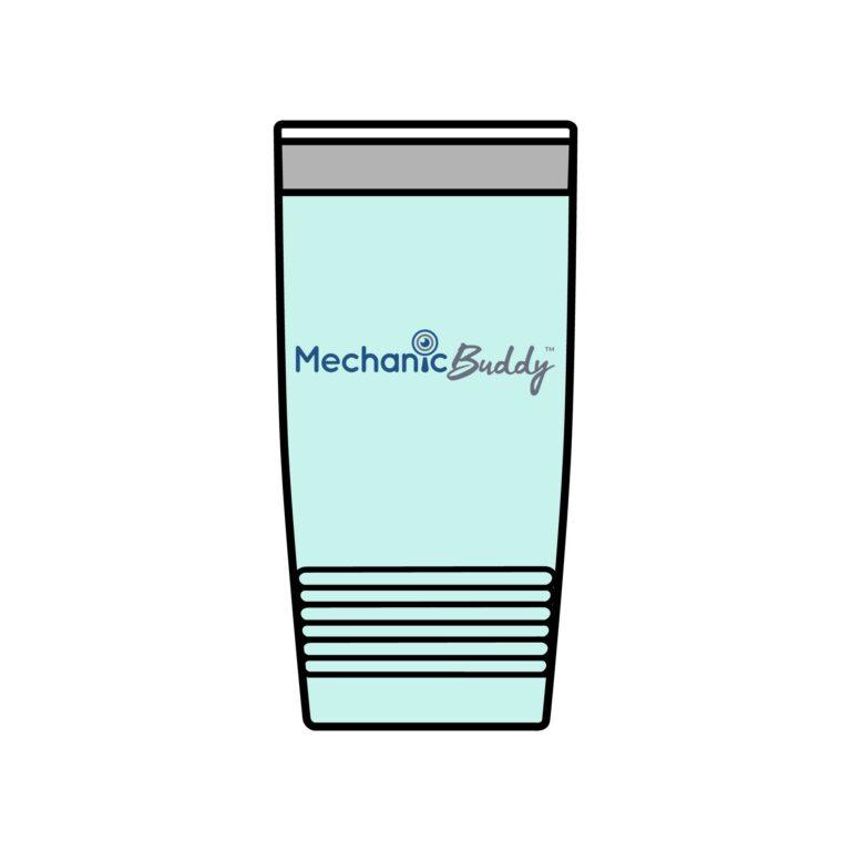 Mechanic Buddy Insulated 20oz Travel Mug light blue with logo