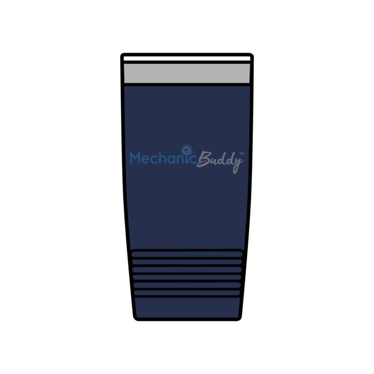 Mechanic Buddy Insulated 20oz Travel Mug blue with logo