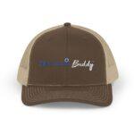 Mechanic Buddy Snapback Trucker Cap front brown and beige
